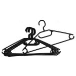 Plastic Hangers W : Turning Hook 9+1 Pcs